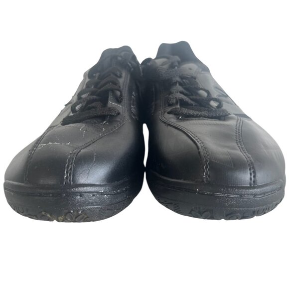 BUTTERFLY Lezoline Low Top Tennis Shoes US 12 EU 49 Black Leather Ping Pong - Picture 5 of 10